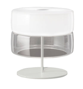 BISQUIT TABLE WHITE/CRYSTAL